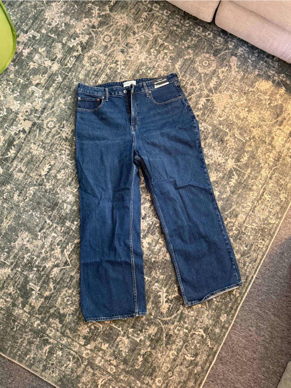 Abercrombie & Fitch 90's Relaxed Dark Blue Denim Jeans